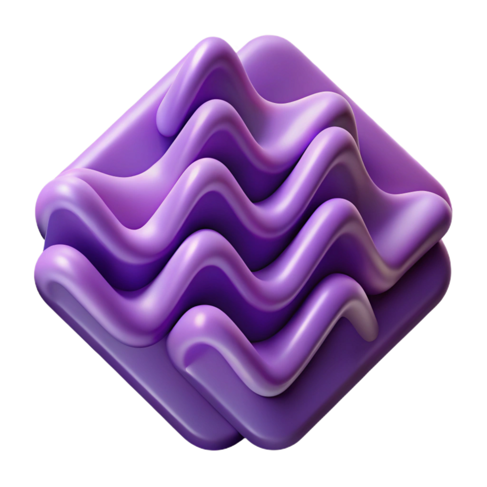 glorious harmonious modern Scalable square wave pattern, single-weight stroke, purple with Scalable Design. museum quality png