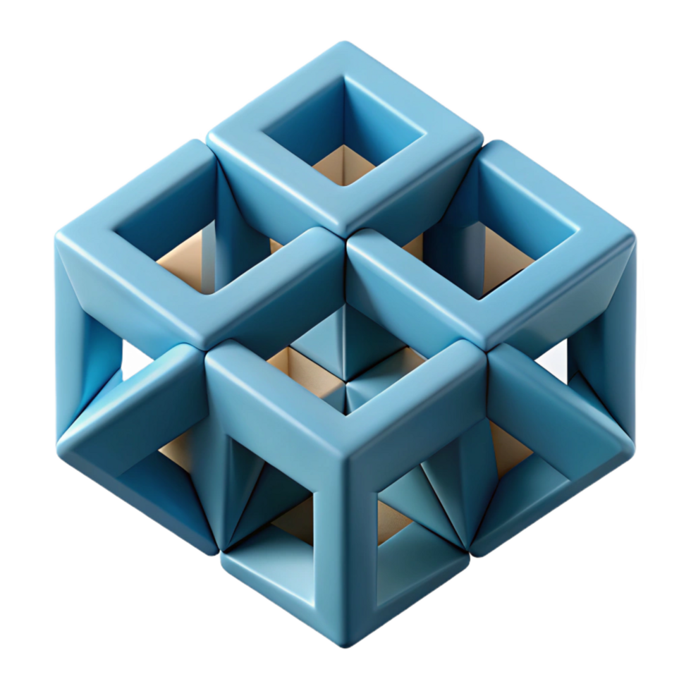 peaceful radiant Geometric square and triangle composition, crisp edges, with Scalable Design. museum quality png