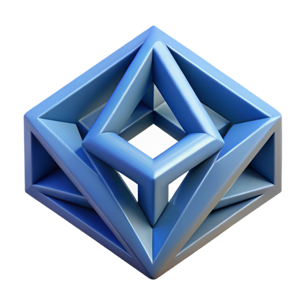 timeless coastal Geometric square and triangle composition, crisp edges, with Scalable Design. flawless png