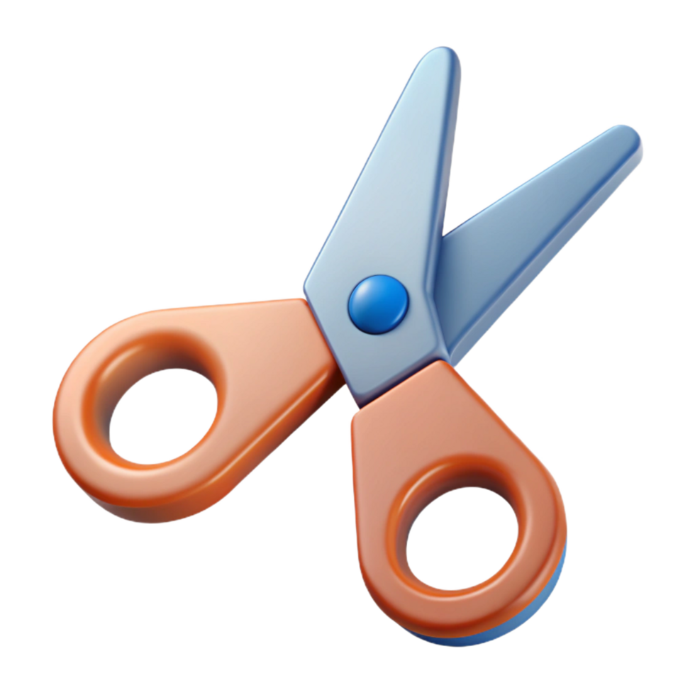 exemplary elegant Geometric, scalable scissors. Single-weight stroke, flat color, clean lines with Scalable Design. crisp png