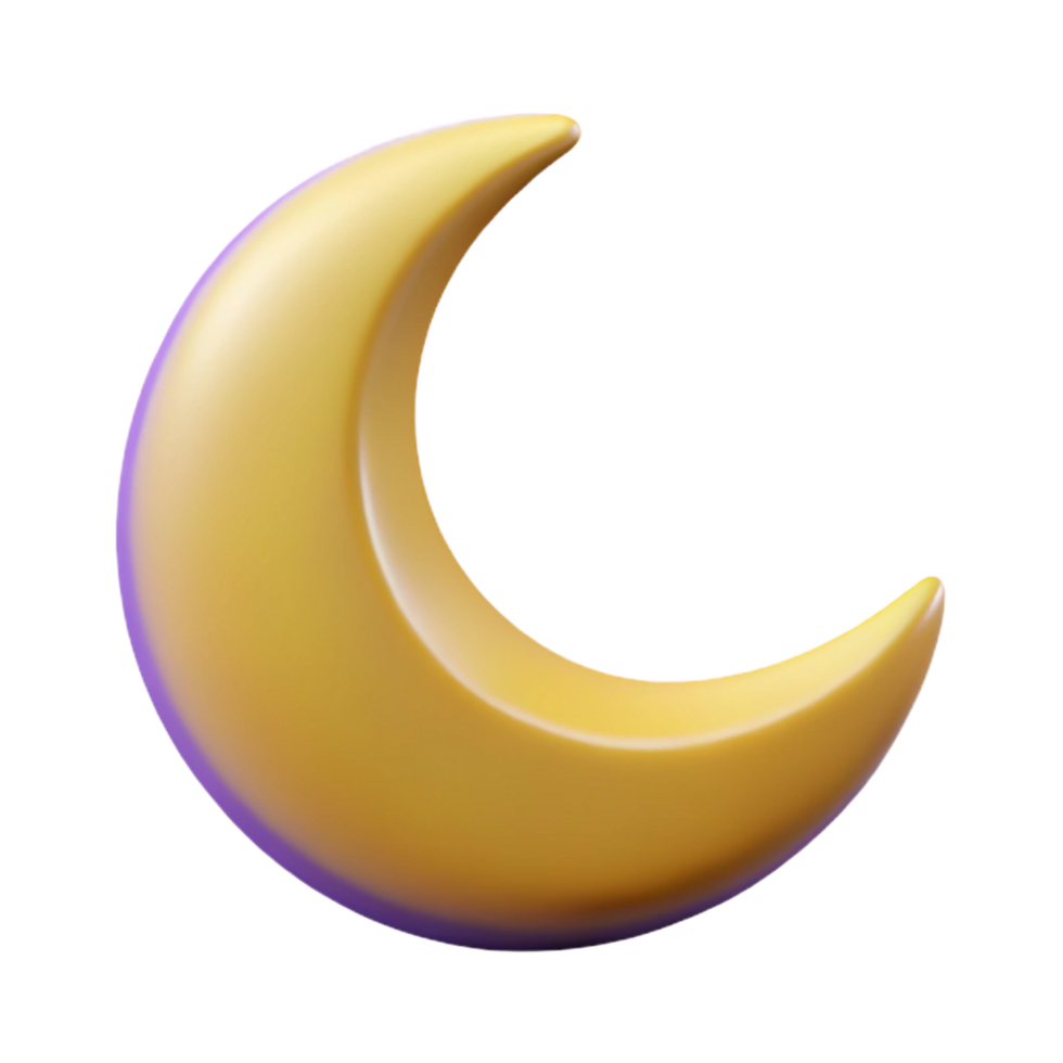 wonderful remarkable Smiling crescent moon character with pointed tips. Clean lines, flat color, minimal design with Scalable Design. png
