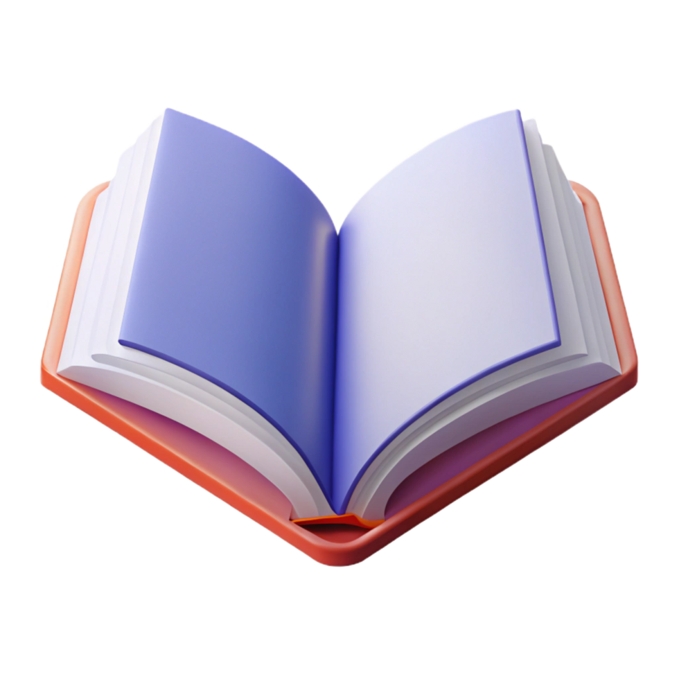 vibrant unforgettable Minimal line art of an open book. Crisp edges, flat color, with Scalable Design. png