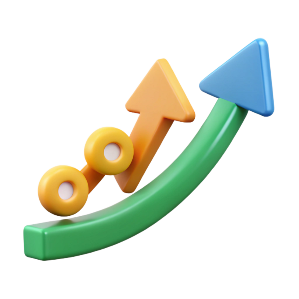 mesmerizing surreal Geometric arrow pointing right. Crisp edges, flat color, with Scalable Design. sharp png