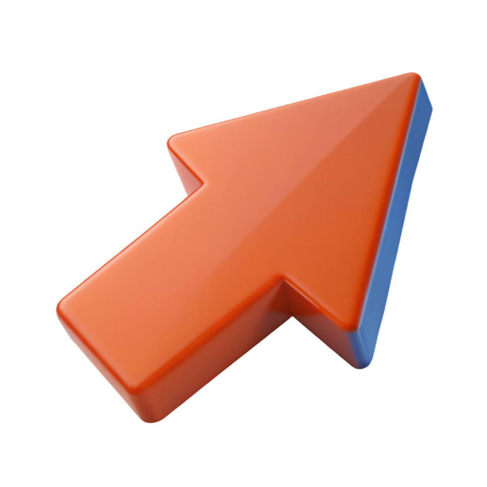 melancholic breathtaking Geometric arrow pointing right. Crisp edges, flat color, with Scalable Design. ultra HD png