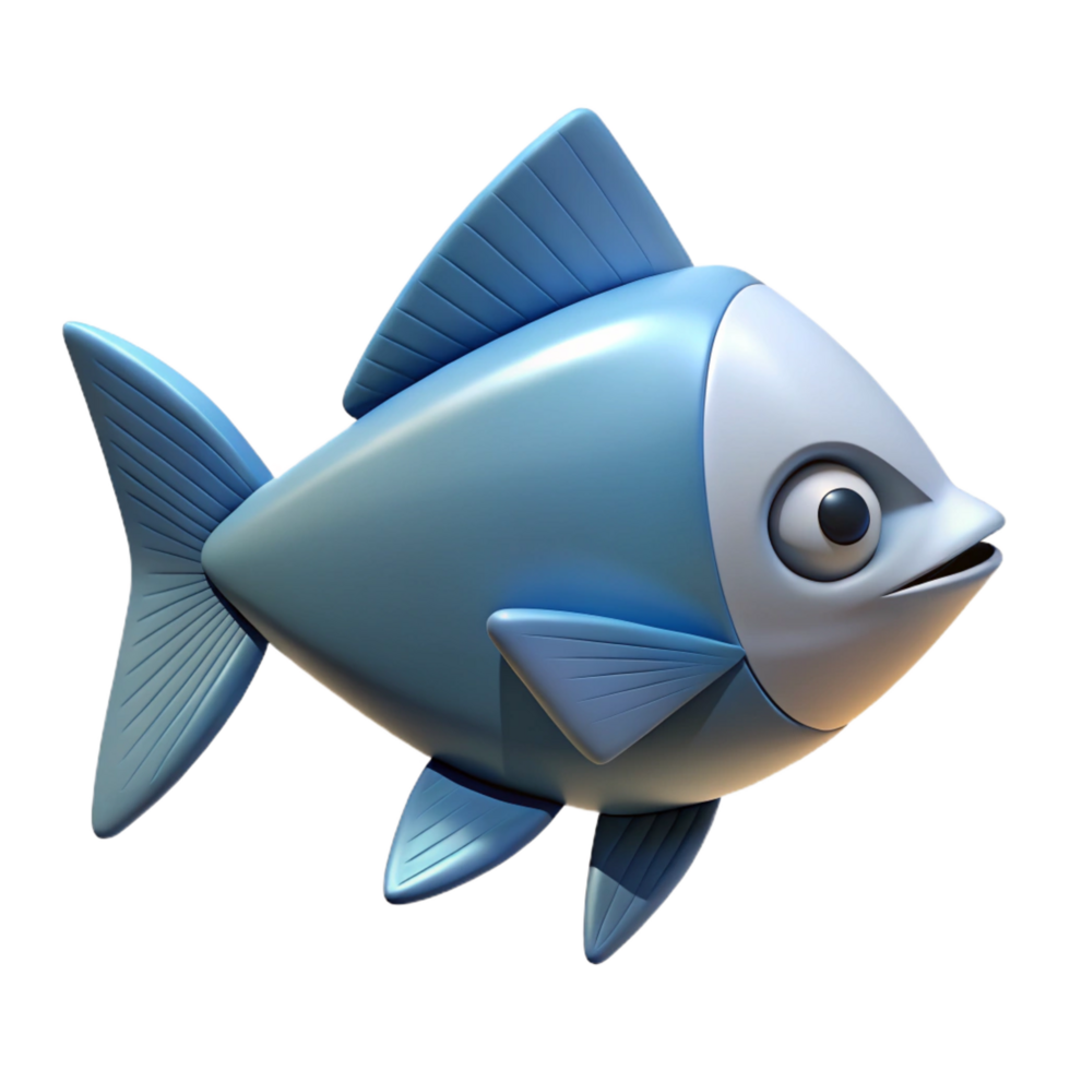 nostalgic exquisite Stylized fish with a triangular body and square fins. Clean lines, flat color, symmetrical design with Scalable Design. crisp png
