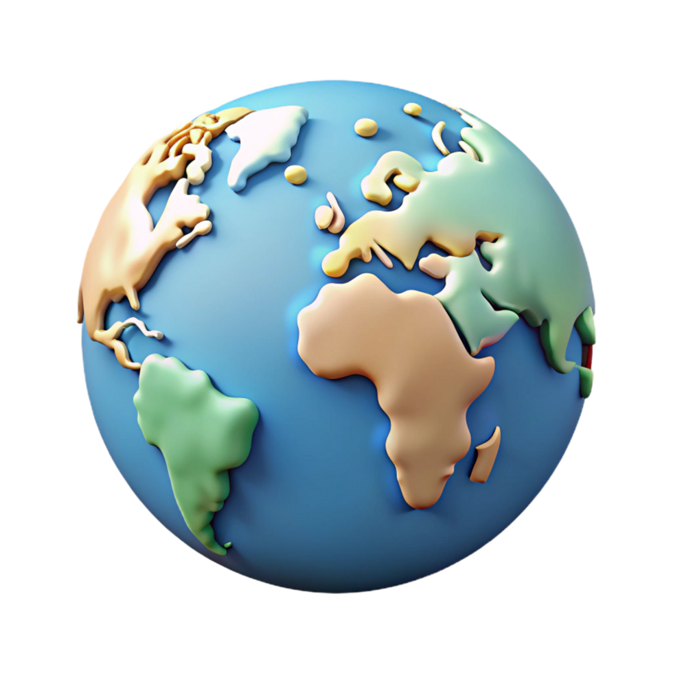 dramatic pristine World map with highlighted continents. Single-weight stroke, flat color, minimal design with Scalable Design. elite png