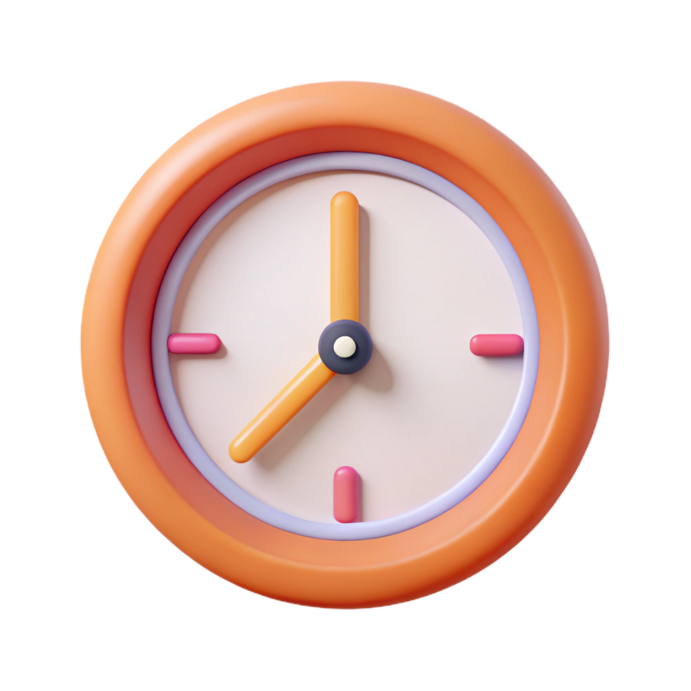 signature rustic Minimal line art of a clock. Single-weight stroke, flat color, with Scalable Design. artisan png