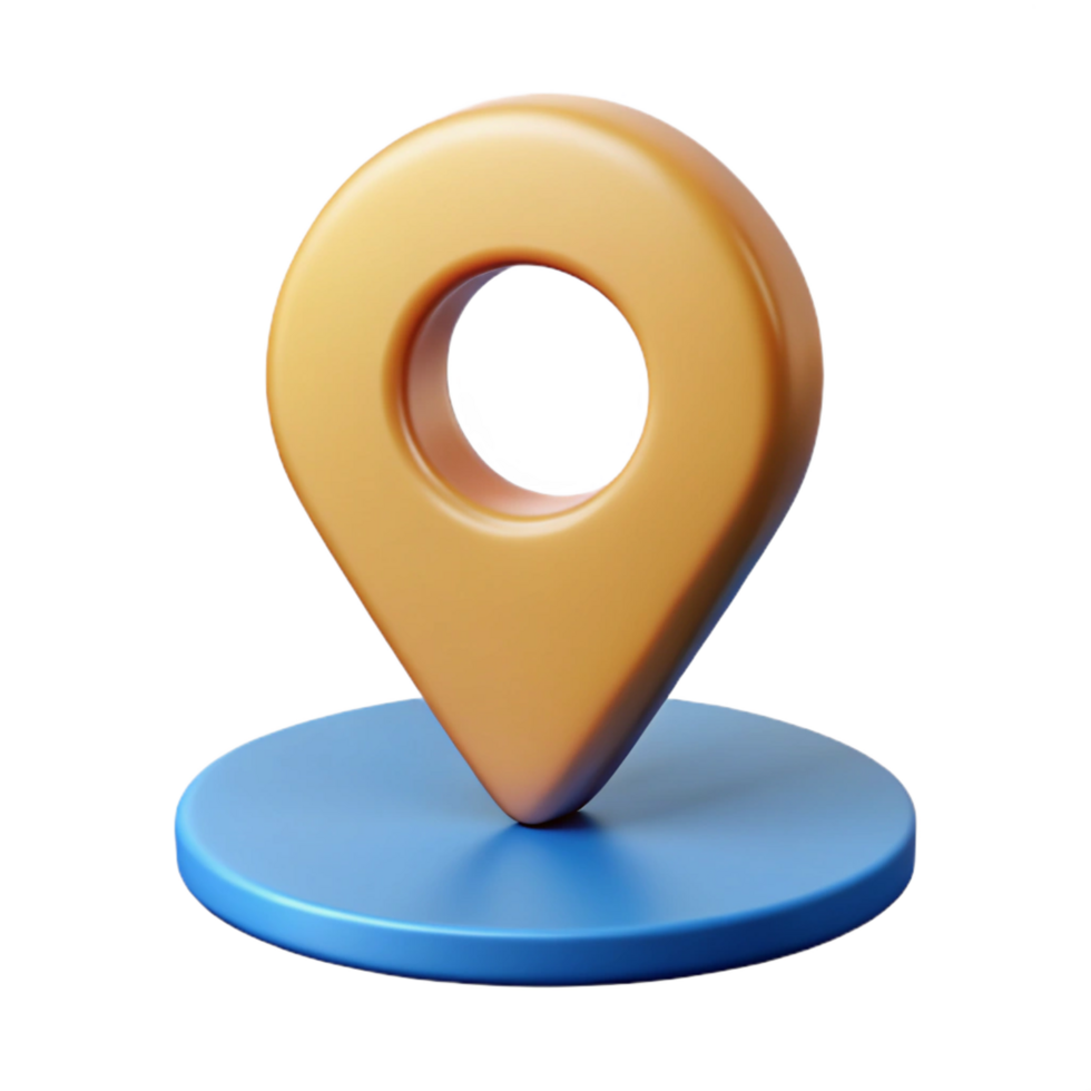 melancholic splendid Location pin icon with a circular base. Single-weight stroke, flat color, with Scalable Design. fine detail png