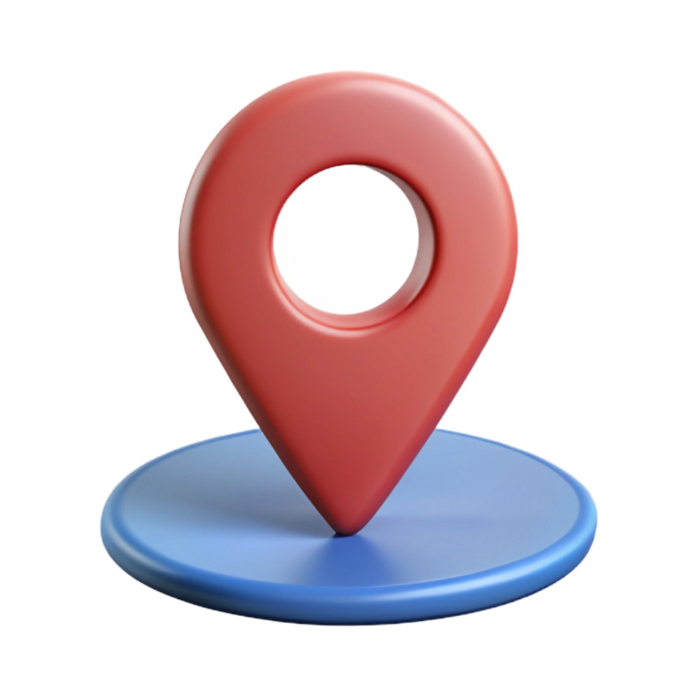 impressive melancholic elegant Location pin icon with a circular base. Single-weight stroke, flat color, with Scalable Design. original png