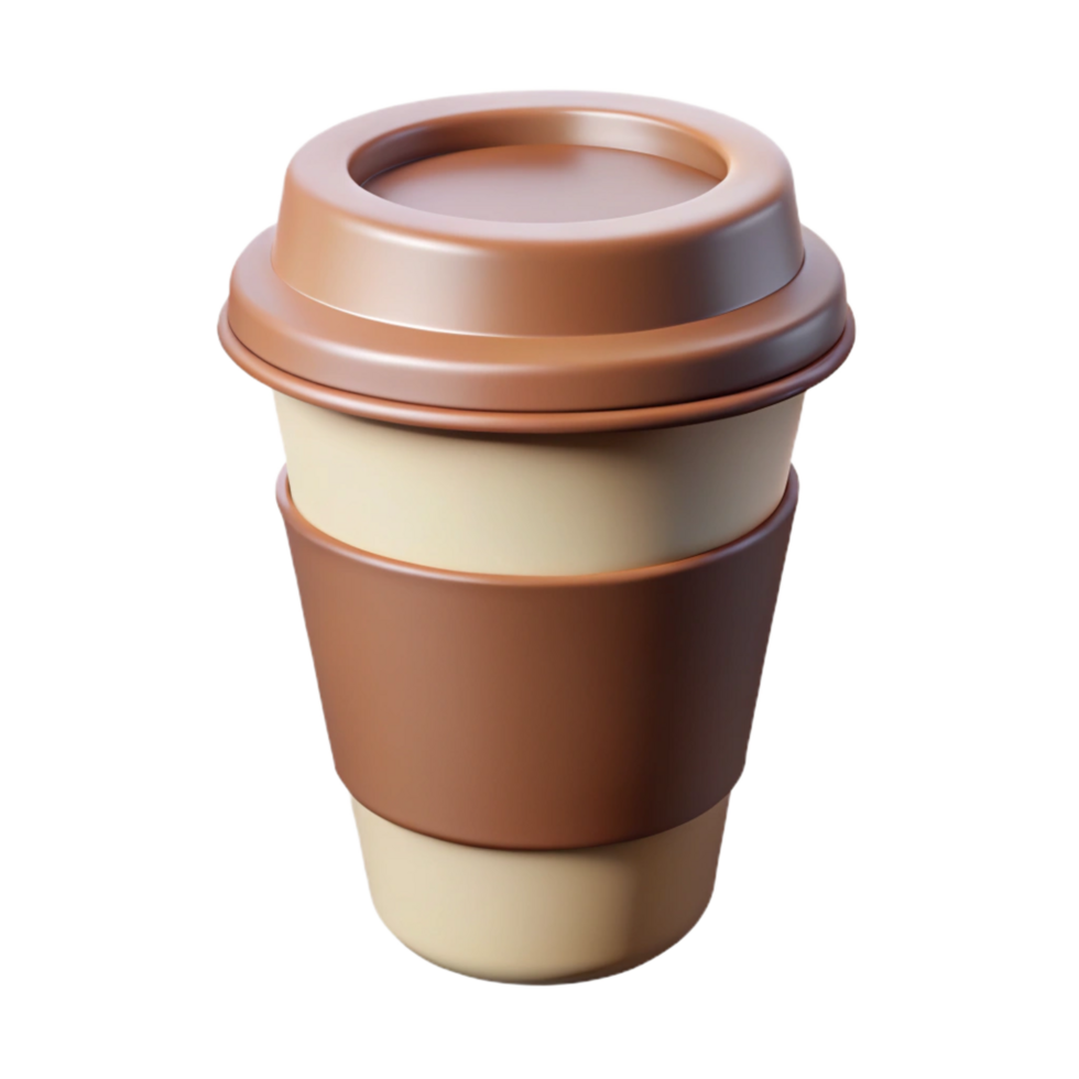 ethereal magnificent Single-weight stroke outline of a coffee cup. Crisp edges, minimal design, flat color with Scalable Design. high resolution png