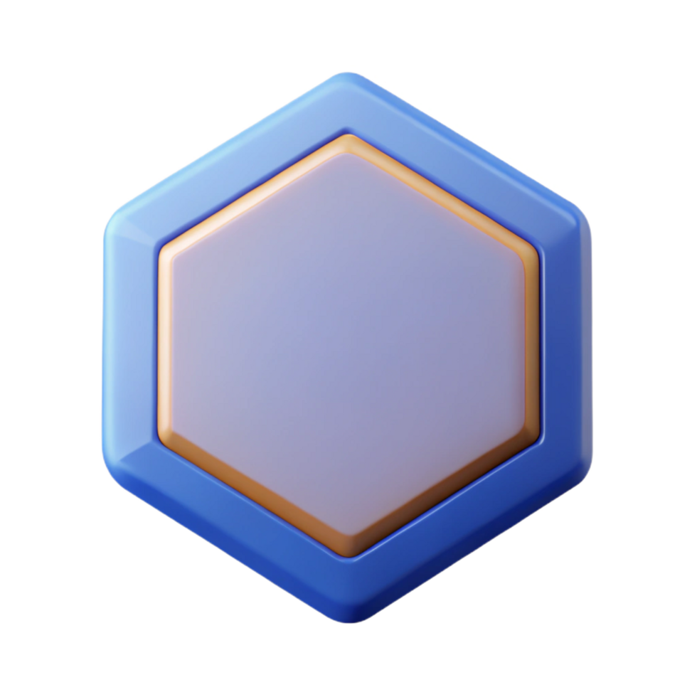 beautiful rustic A single, large hexagon, clean lines, minimal design, flat color with Scalable Design. high quality png