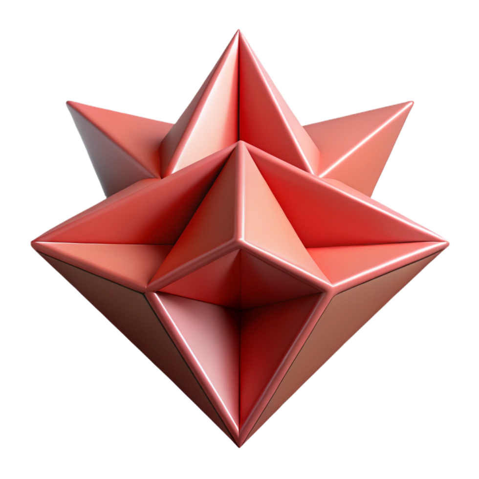 splendid avant-garde Radiating triangles from a center, crisp edges, geometric, with Scalable Design. luxury png