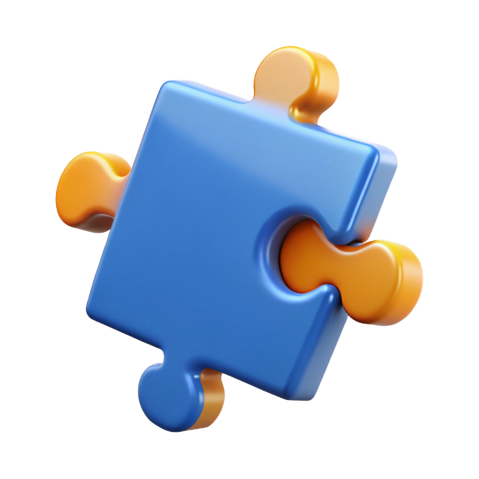 tranquil beautiful Puzzle piece with interlocking tabs. Crisp edges, flat color, with Scalable Design. flawless png