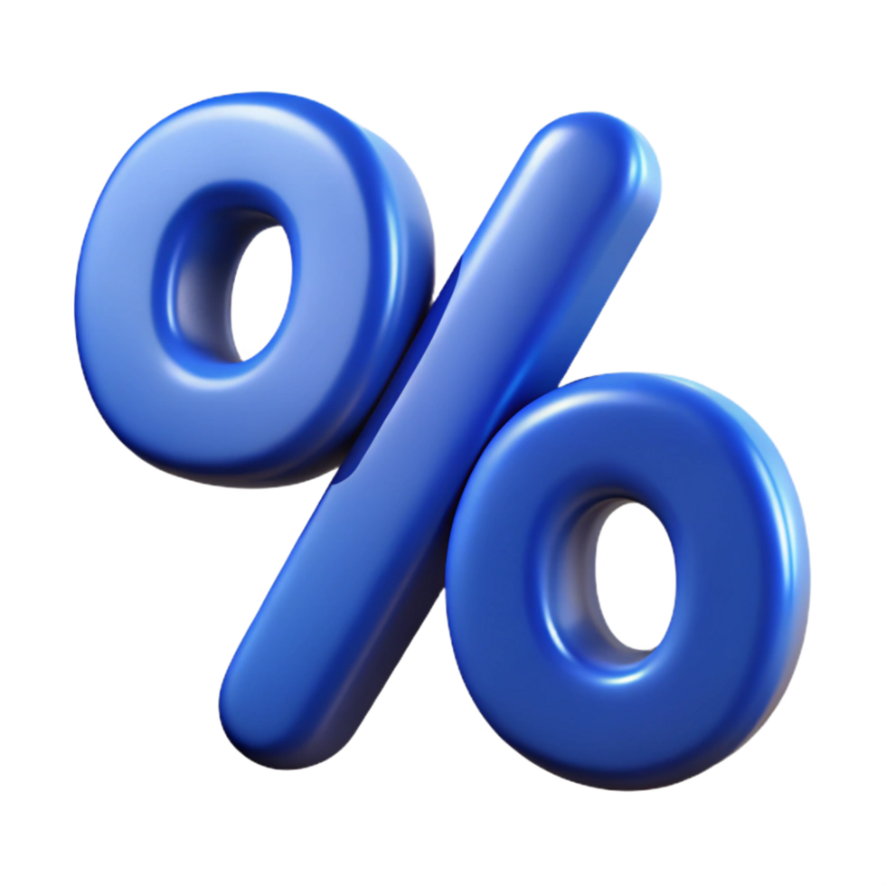 majestic futuristic Percentage sign with bold single-weight stroke, scalable, crisp edges with Scalable Design. high quality png