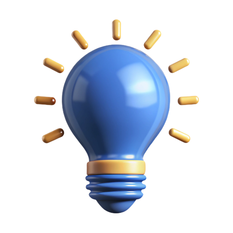 hypnotic playful urban Lightbulb icon with radiating lines, clean lines, with Scalable Design. original png