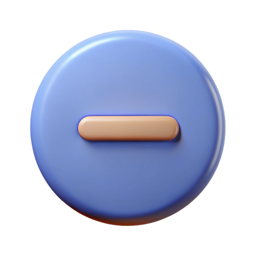 impressive iconic Minus sign icon, single-weight stroke, crisp edges, flat color with Scalable Design. png