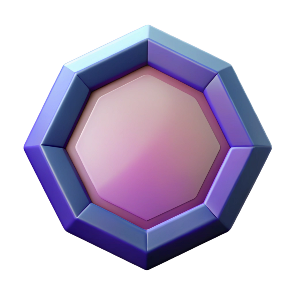 pristine calm modern Symmetrical octagon, flat color, crisp edges with Scalable Design. genuine png