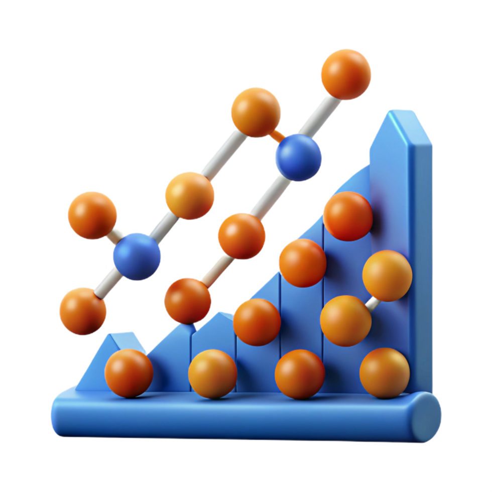 mesmerizing ethereal bohemian Scatter plot with ten data points, crisp edges, with Scalable Design. handcrafted png