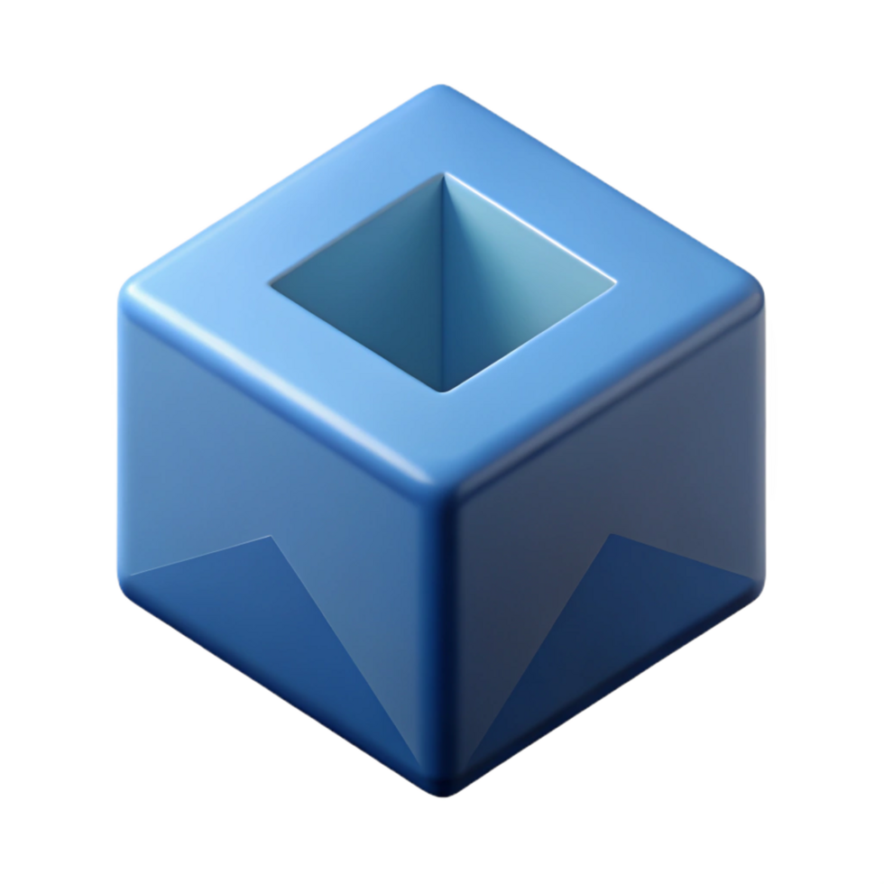 captivating abstract Abstract geometric shape with interlocking squares. Clean lines, flat color, minimal design with Scalable Design. perfect clarity png