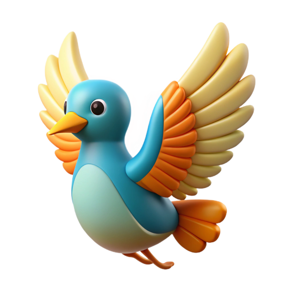 magnificent elegant Stylized bird with outstretched wings. Crisp edges, single-weight stroke, flat color with Scalable Design. premium png