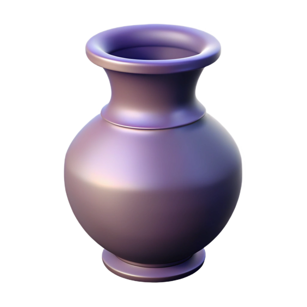 reflective fascinating Symmetrical silhouette of a decorative vase. Crisp edges, minimal design with Scalable Design. museum quality png