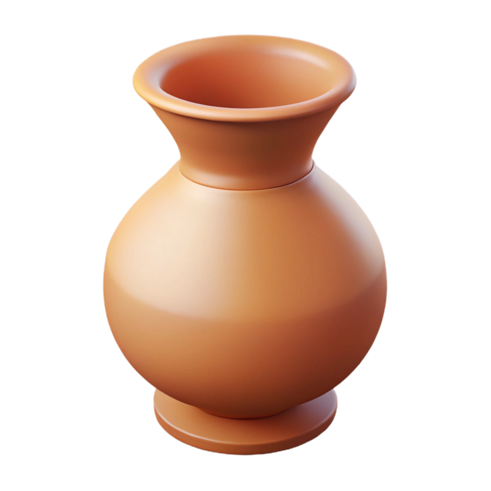 picturesque abstract Symmetrical silhouette of a decorative vase. Crisp edges, minimal design with Scalable Design. artisan png