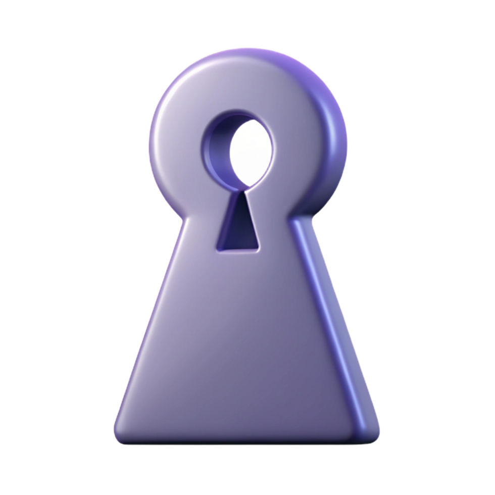 reflective fascinating A simple keyhole shape with a single-weight stroke. Minimal design, flat color, with Scalable Design. handcrafted png