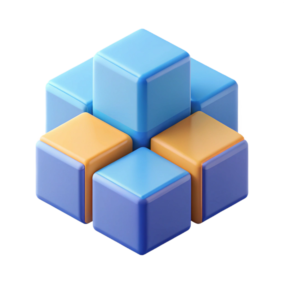ethereal mesmerizing Four connected squares forming a larger square. Geometric, flat color, clean lines with Scalable Design. fine detail png