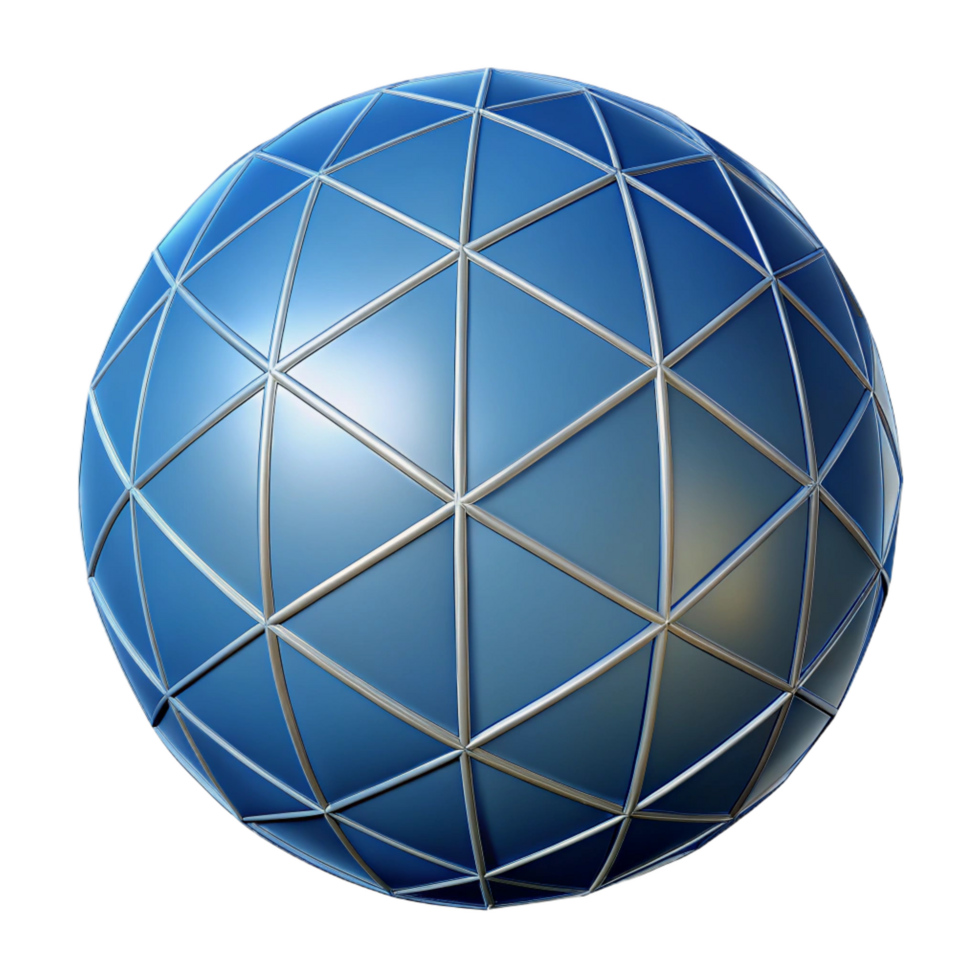 hypnotic passionate abstract Geometric outline of a sphere. Clean lines, with Scalable Design. professional png