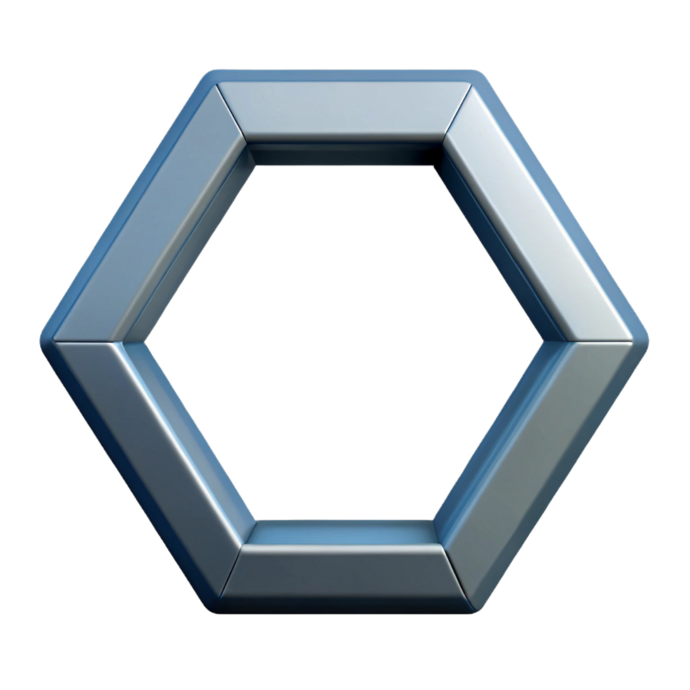 elegant contemporary Geometric outline of an octagon. Clean lines, with Scalable Design. precision png