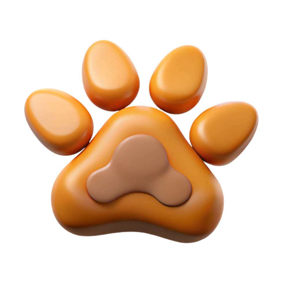 stunning whimsical urban Stylized paw print with rounded edges. Crisp edges, single-weight stroke, flat color with Scalable Design. original png