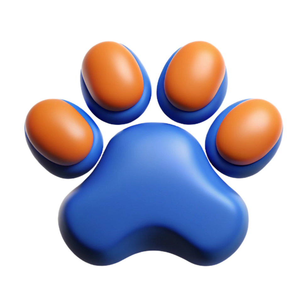 unparalleled avant-garde Stylized paw print with rounded edges. Crisp edges, single-weight stroke, flat color with Scalable Design. gallery standard png