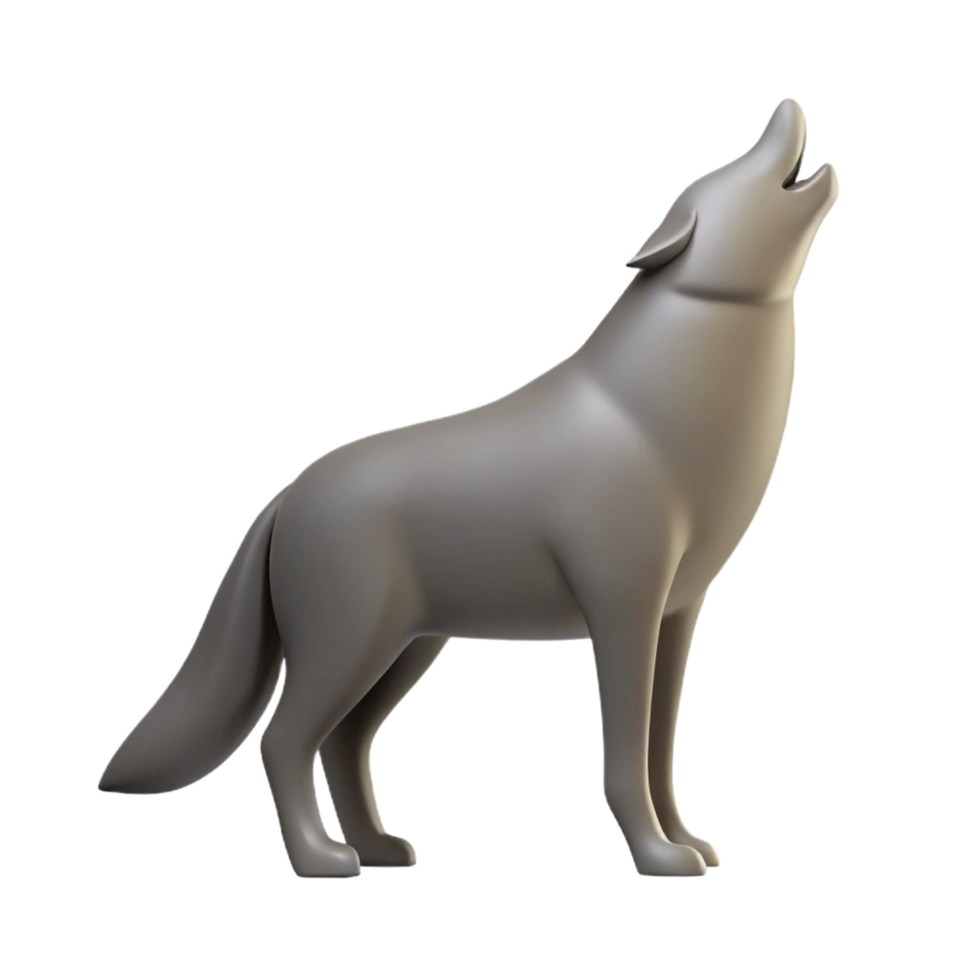 acclaimed rustic Minimal silhouette of a howling wolf. Crisp edges, single-weight stroke with Scalable Design. exclusive png