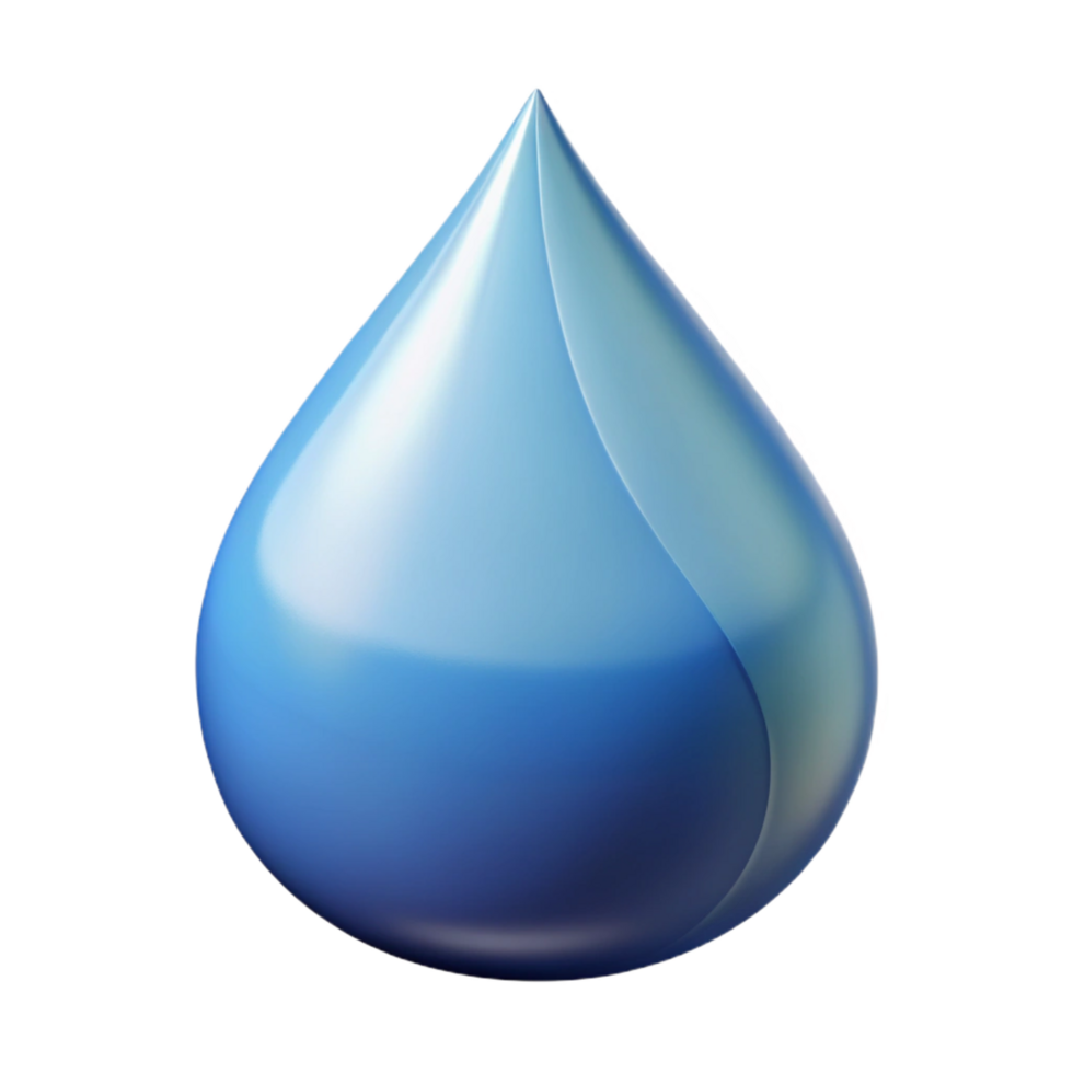wonderful iconic Abstract symbol representing a water droplet. Crisp edges, minimal design, flat color with Scalable Design. png