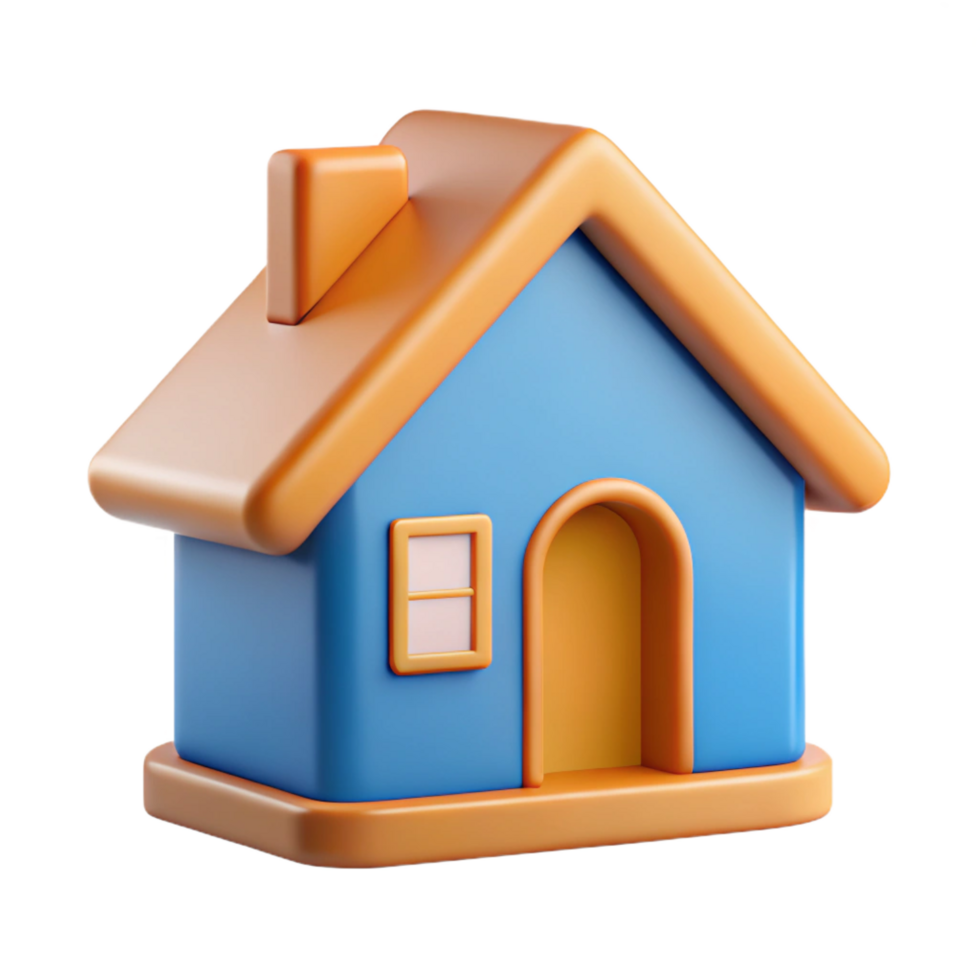 quintessential vintage Crisp edges on a flat color house icon. Minimal design with Scalable Design. authentic png