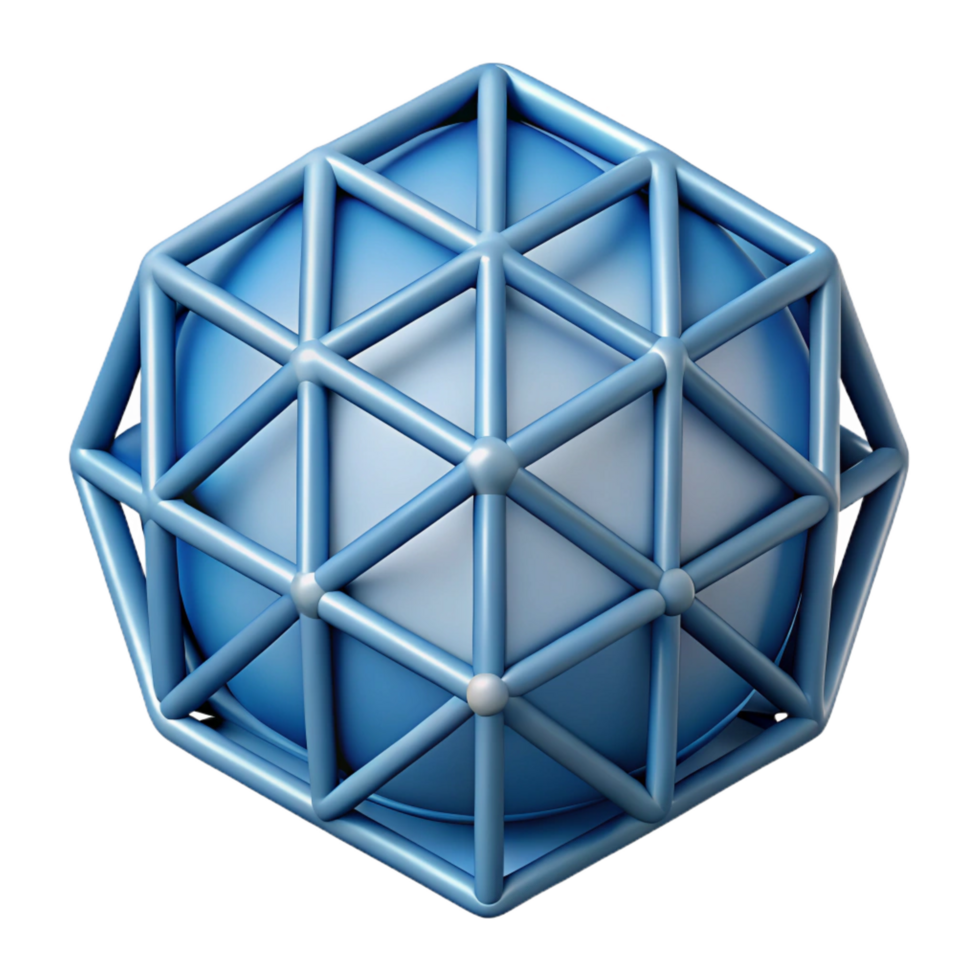 tranquil serene Geometric grid, clean lines, with Scalable Design. handcrafted png