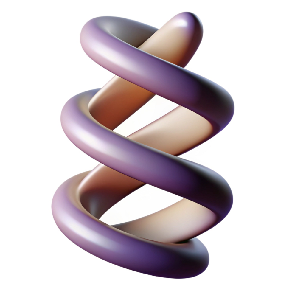 inspired avant-garde Geometric helix, clean lines, single-weight stroke with Scalable Design. artisan png