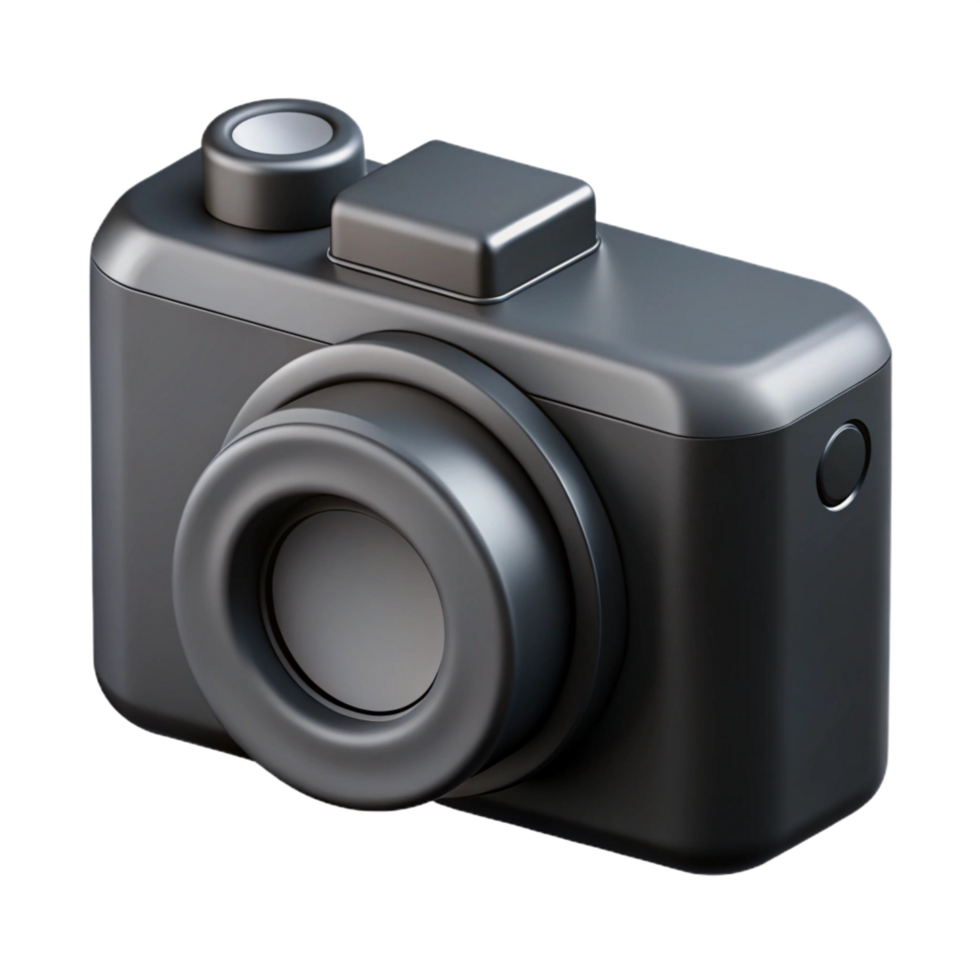 dazzling tranquil contemporary Minimal design of a camera icon with flat black color with Scalable Design. luxury png