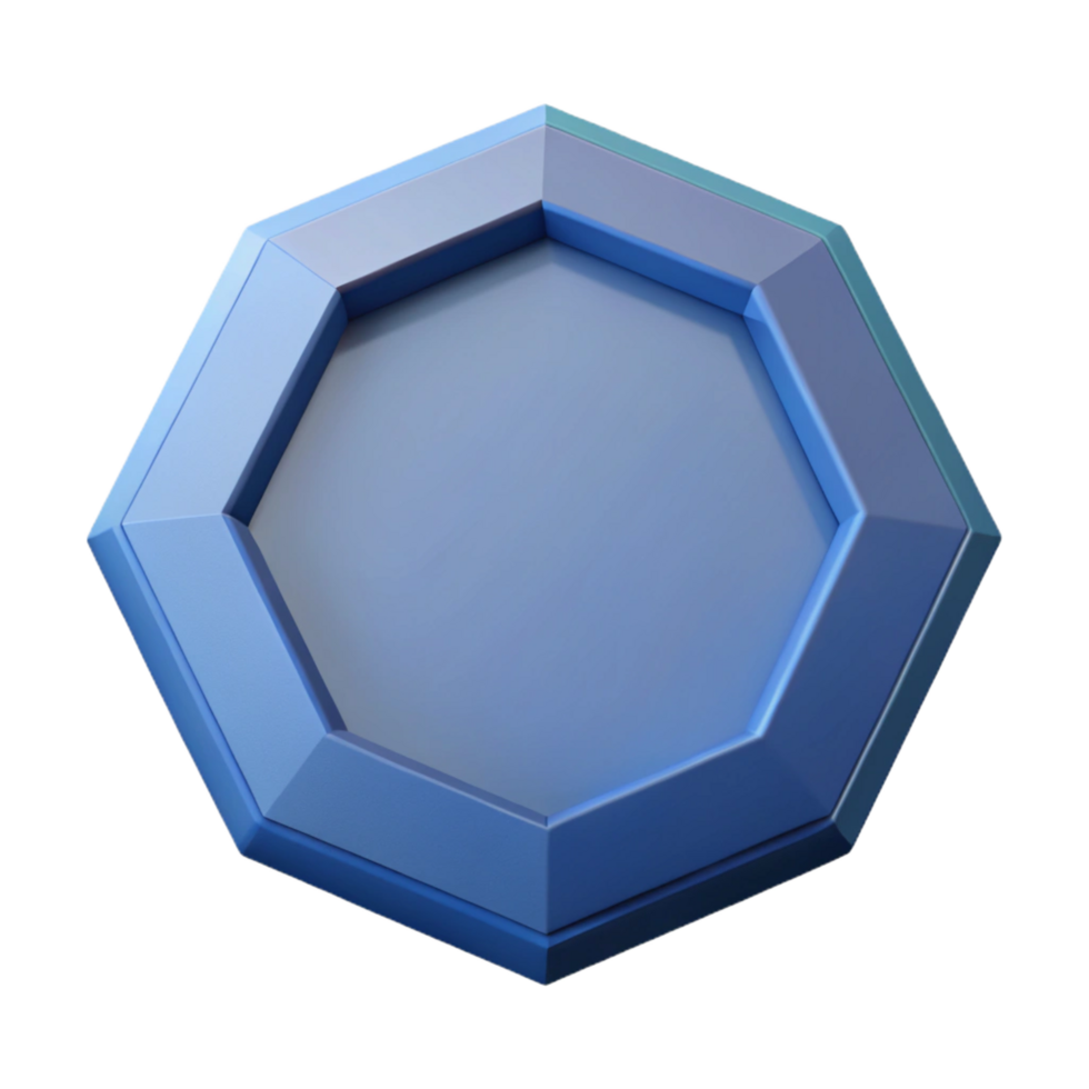 harmonious extraordinary Geometric octagon with clean lines and flat color with Scalable Design. high quality png