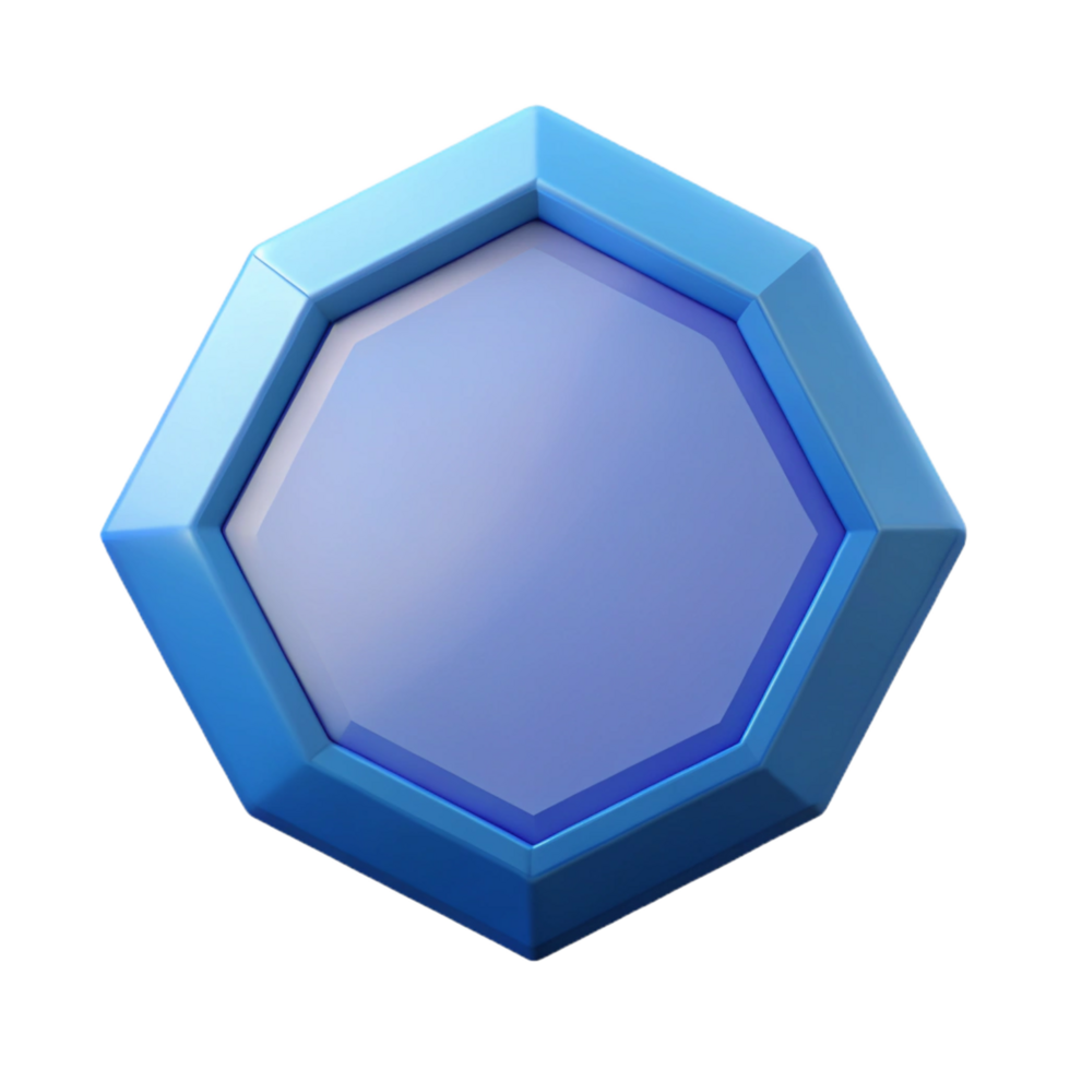 ethereal fascinating Geometric octagon with clean lines and flat color with Scalable Design. fine detail png