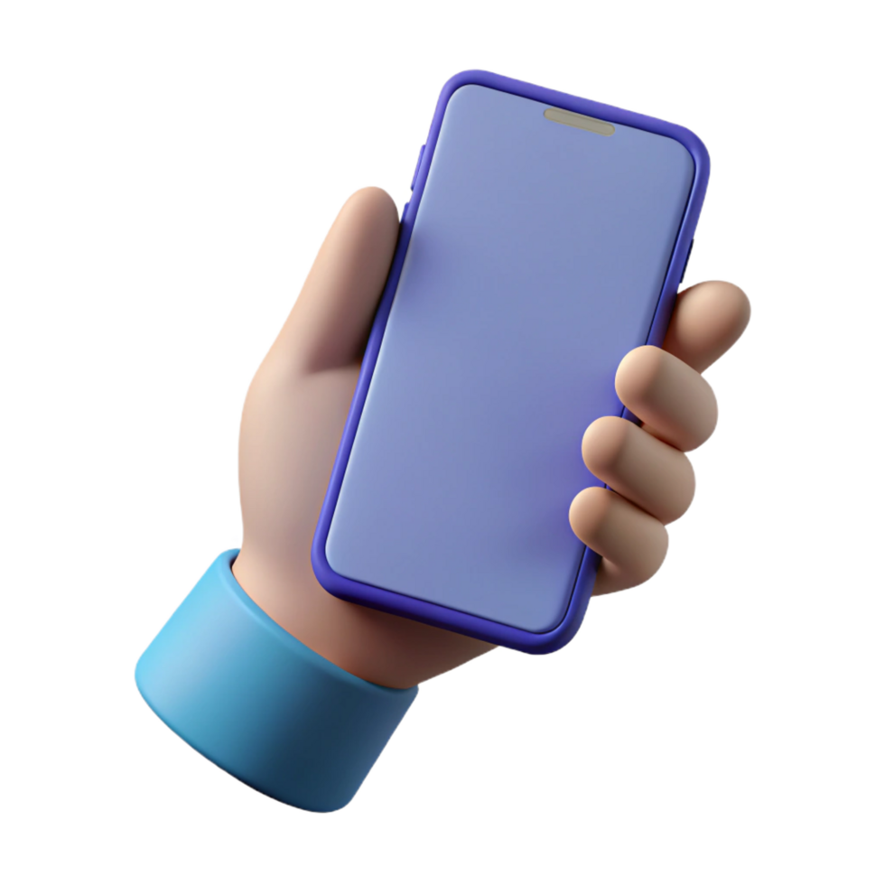 tranquil impressive Silhouette of a hand holding a phone. Clean lines, scalable, flat color with Scalable Design. handcrafted png