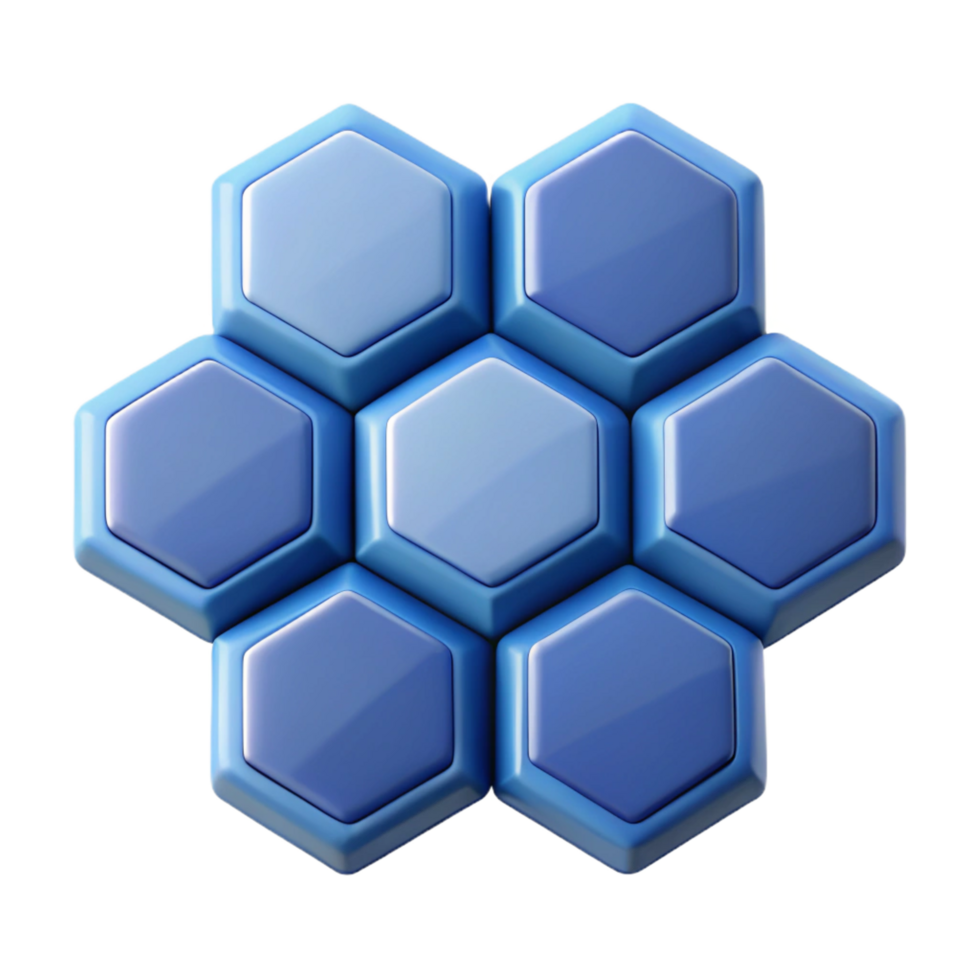 harmonious exquisite Tessellating hexagons, clean lines, geometric with Scalable Design. detailed png