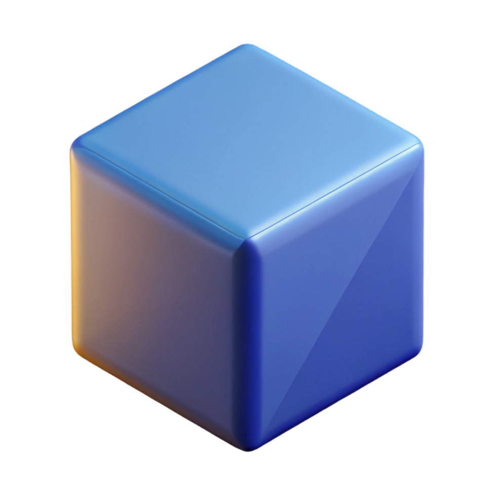 quintessential artistic Geometric silhouette of a cube. Flat color, scalable design, clean lines with Scalable Design. professional png