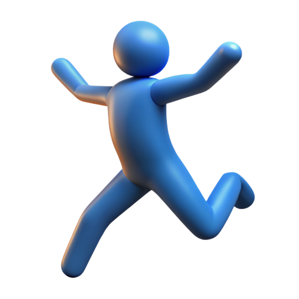 tranquil stunning Silhouette of a jumping person. Clean lines, scalable, flat color with Scalable Design. masterfully captured png