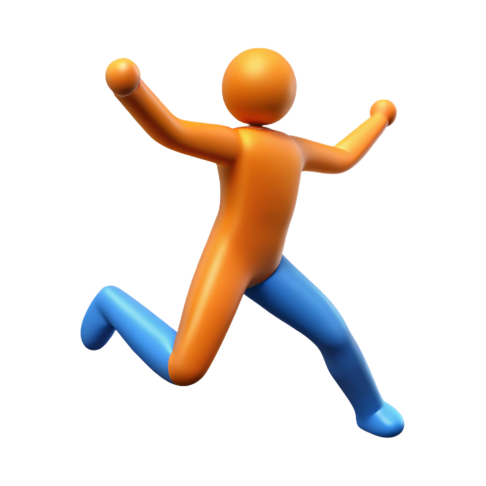 remarkable coastal Silhouette of a jumping person. Clean lines, scalable, flat color with Scalable Design. impeccable png