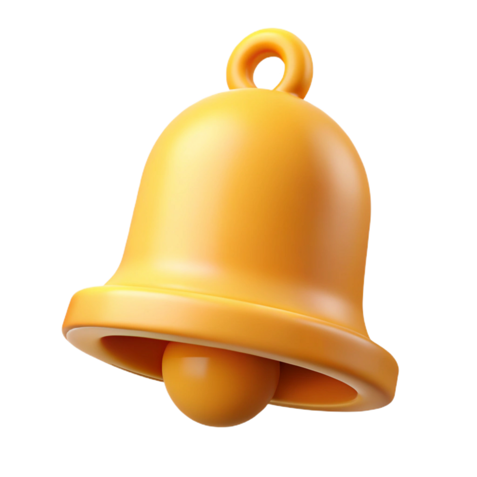 rare urban Crisp edges on a flat color bell icon. Minimal design with Scalable Design. refined png