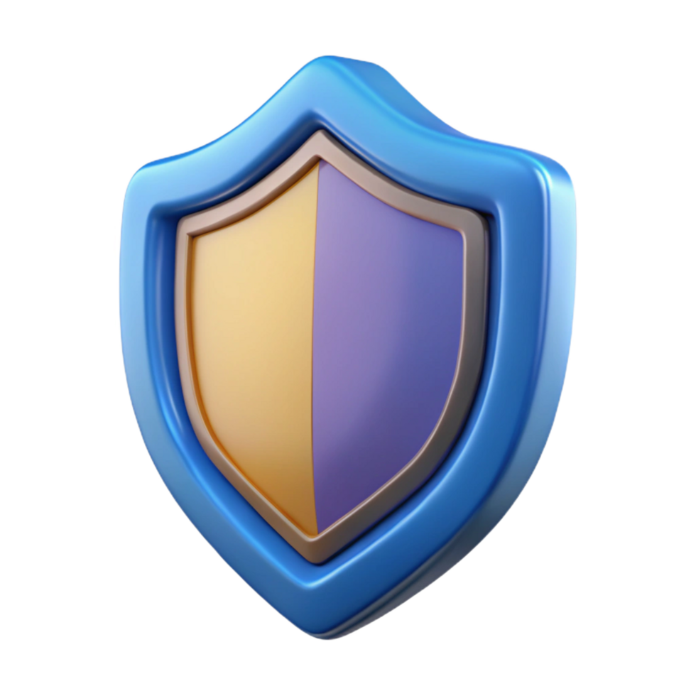 beautiful bold contemporary Shield-shaped badge with a central stripe. Crisp edges, scalable, single-weight stroke with Scalable Design. 4K png