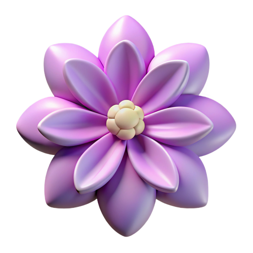 standout coastal Stylized symmetrical flower with clean lines and flat color. Single-weight stroke with Scalable Design. genuine png