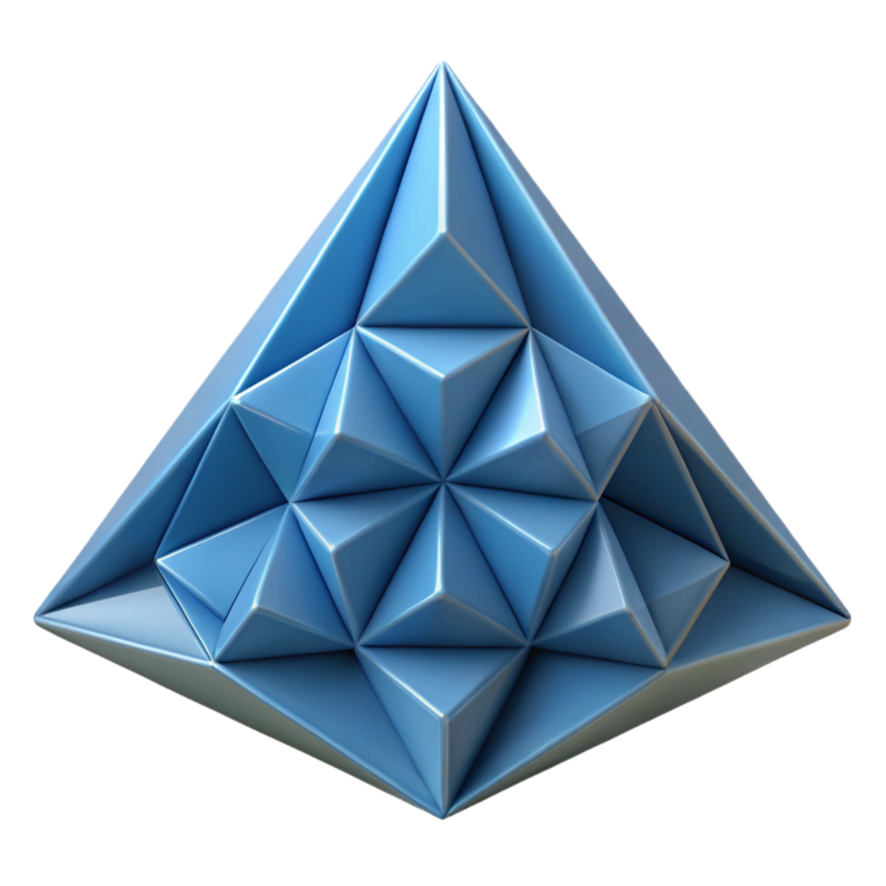 vibrant mysterious impressionist Scalable geometric pattern of triangles. Flat color, crisp edges, clean lines with Scalable Design. high quality png
