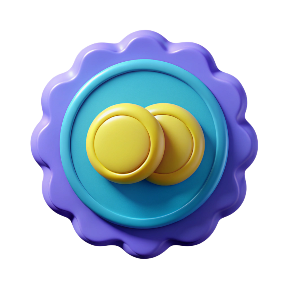 enchanting memorable Badge with overlapping circles. Minimal, scalable, single-weight stroke with Scalable Design. png